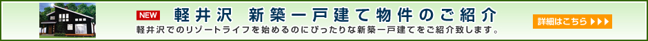 軽井沢 新築一戸建て物件のご紹介