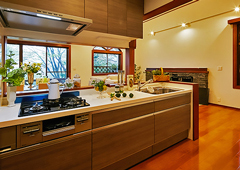 キッチン（クロス貼替え、塗装、フローリング張替え、床暖房設置、システムキッチン交換、カウンター交換）