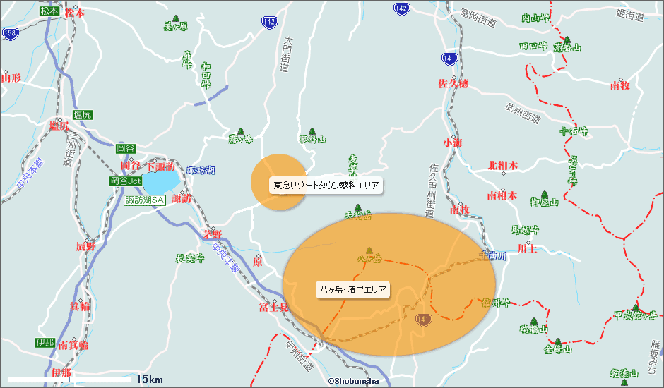 蓼科・八ヶ岳エリア