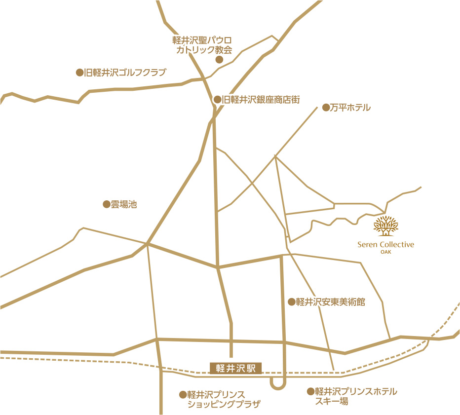 周辺施設を案内｜イラストマップ