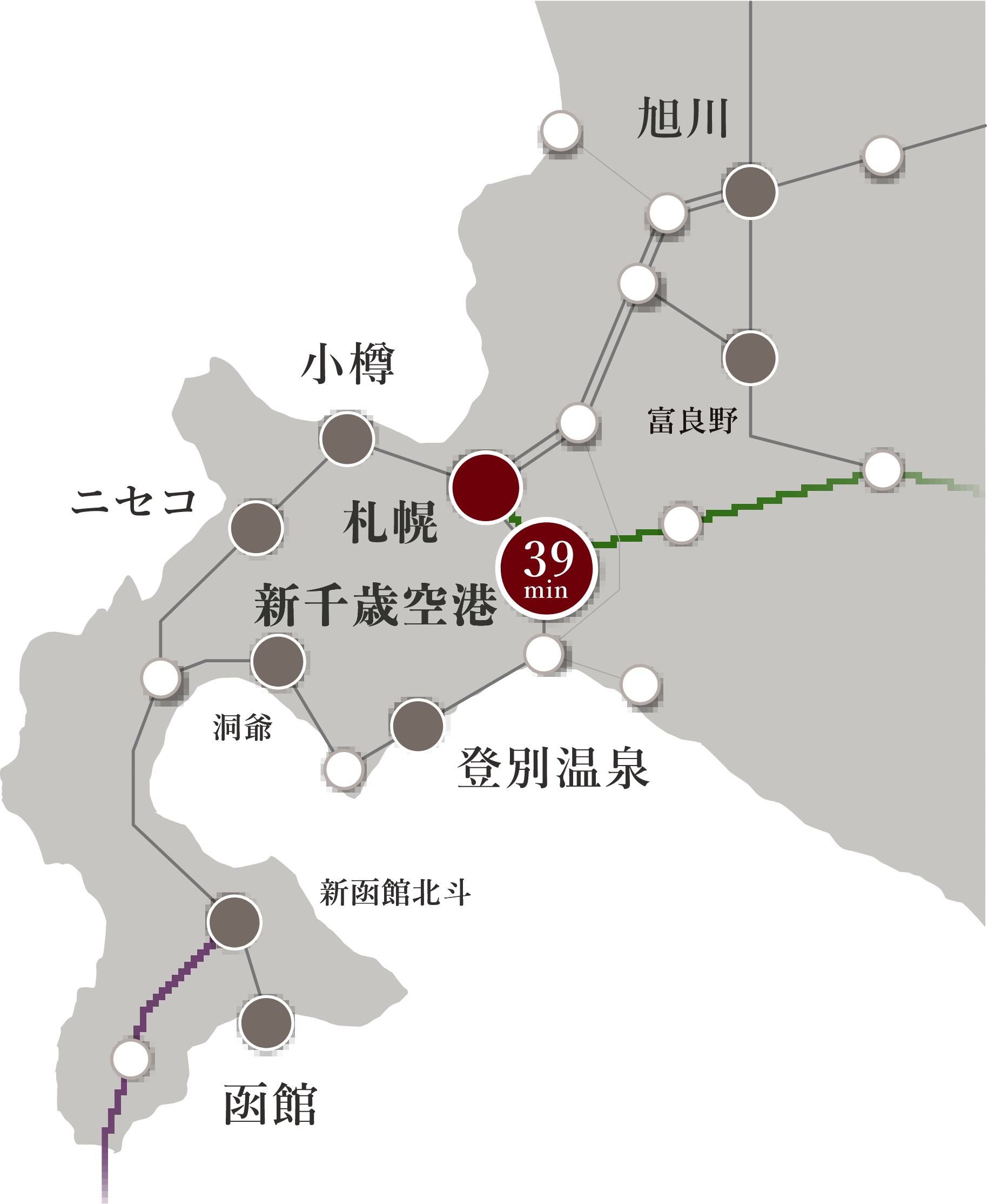 北海道鉄道路線図