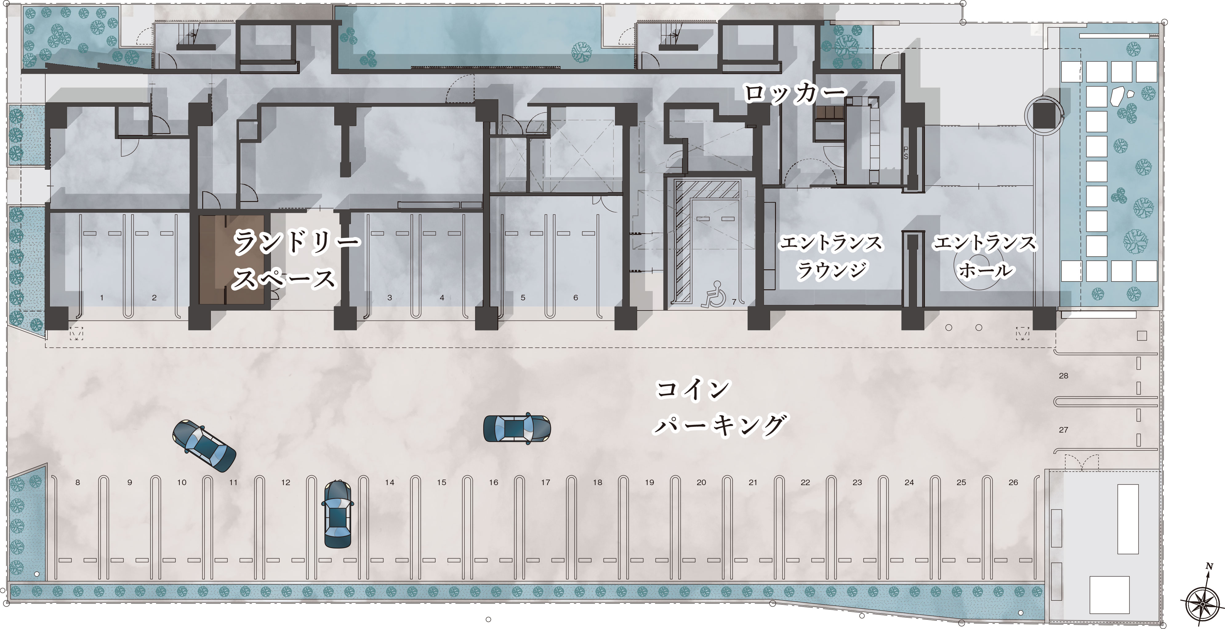 敷地配置図