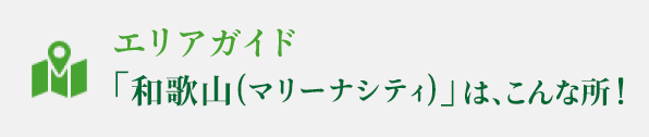 エリアガイド和歌山（マリーナシティ・天橋立）はこんな所！