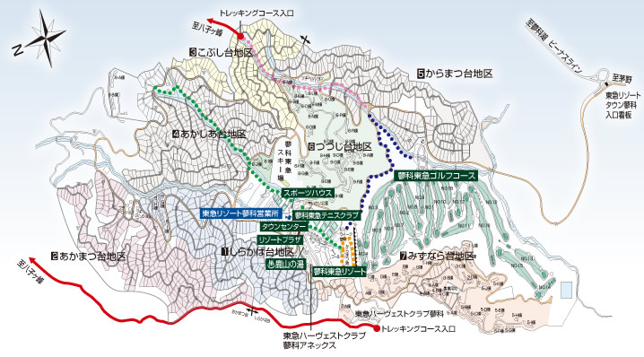 東急リゾートタウン蓼科全体図